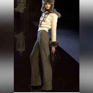 Valentino Runway Tweed Trousers